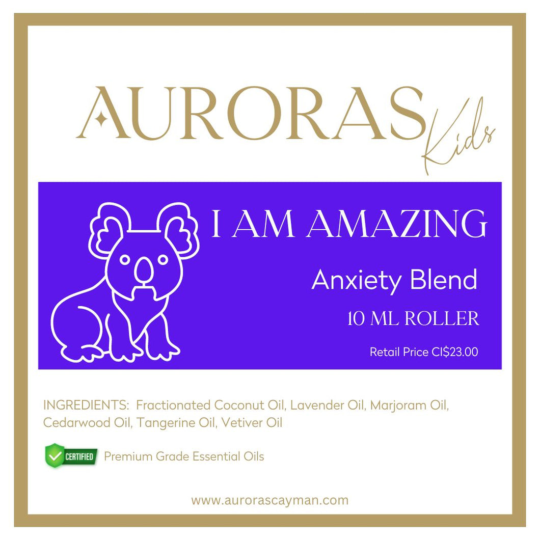 Auroras Kids Essential Oils I AM AMAZING ANXIETY BLEND